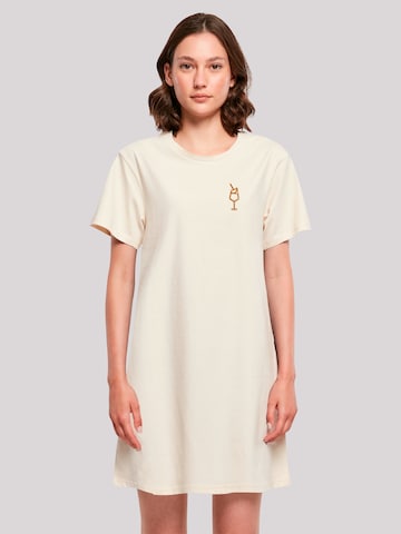 F4NT4STIC Jurk 'Orange Spritz' in Beige: voorkant