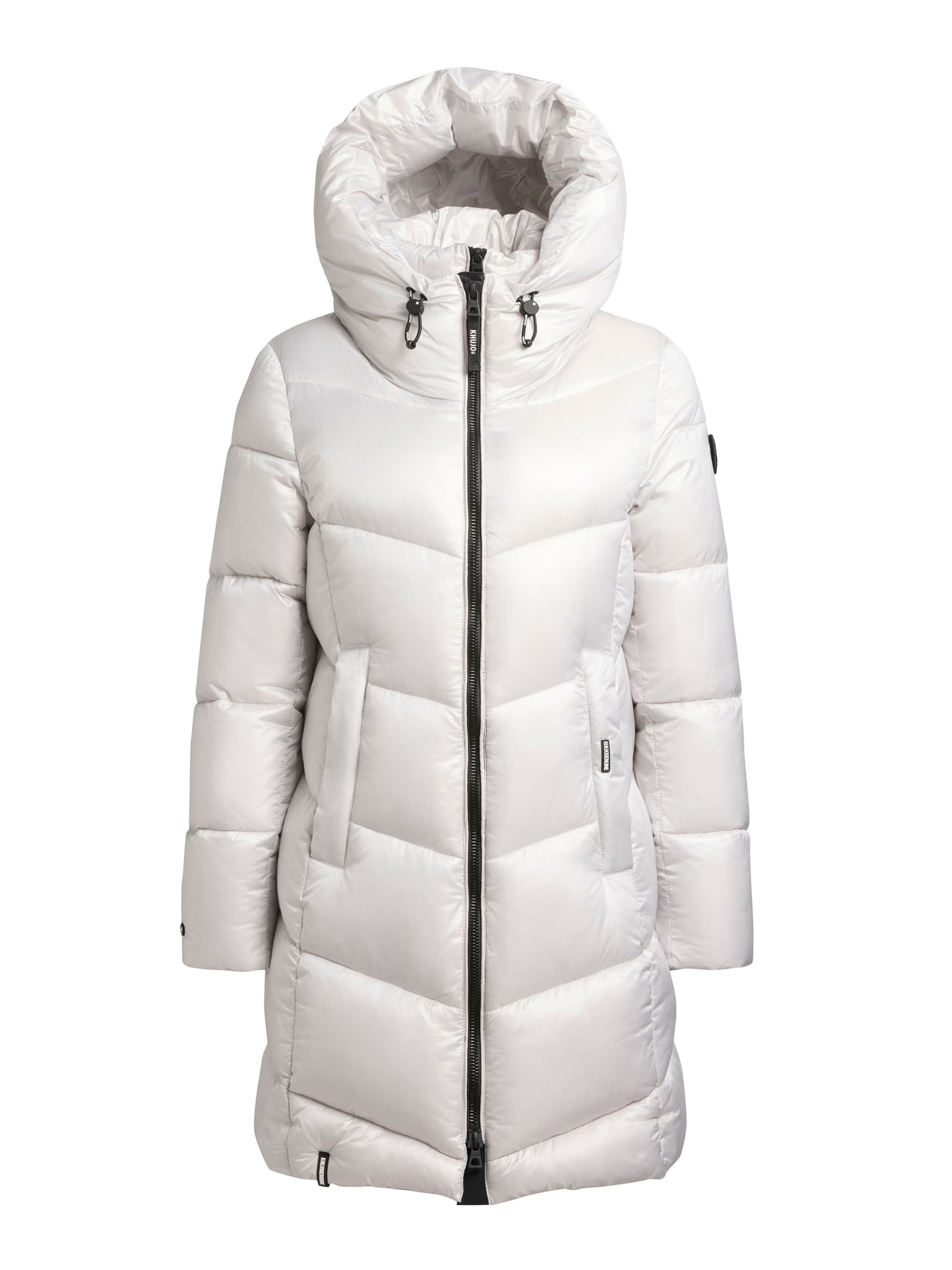 khujo Zimní kabát 'Adriana' – bílá: přední strana