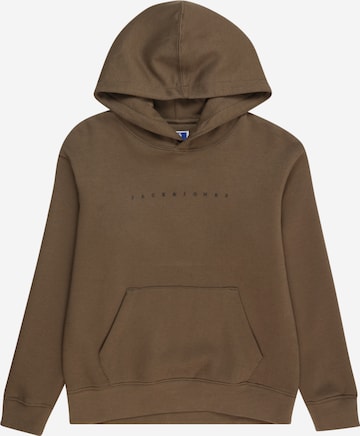 Jack & Jones Junior Sweatshirt 'JESTAR' in Braun: Vorderseite
