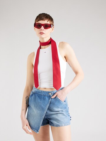 Tommy Jeans Top in White: front