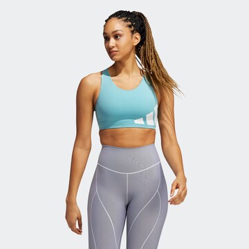 ADIDAS PERFORMANCE Bustier Sport-BH in Grün: predná strana