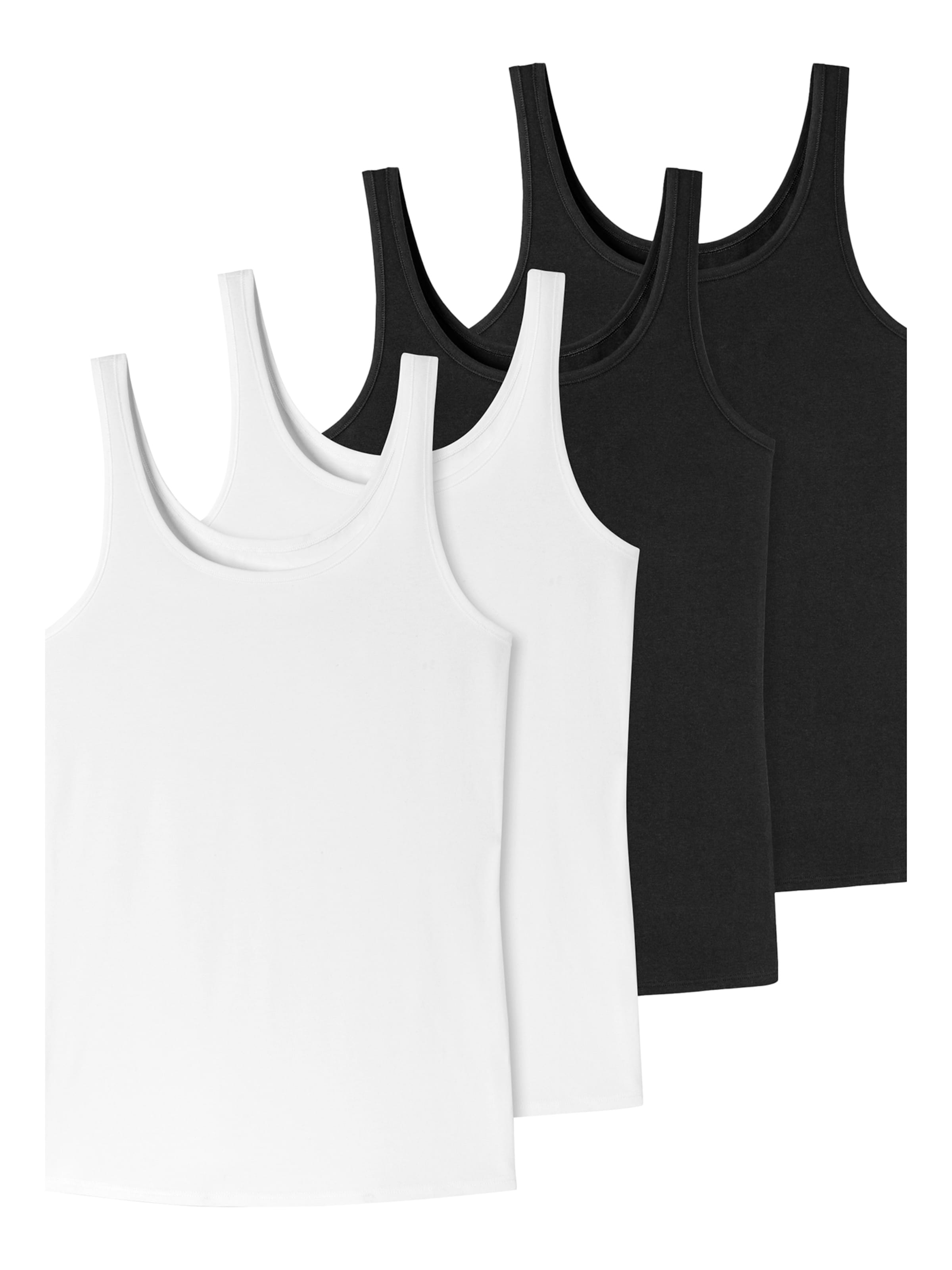 uncover by SCHIESSER Onderhemd ' Uncover ' in Zwart: voorkant