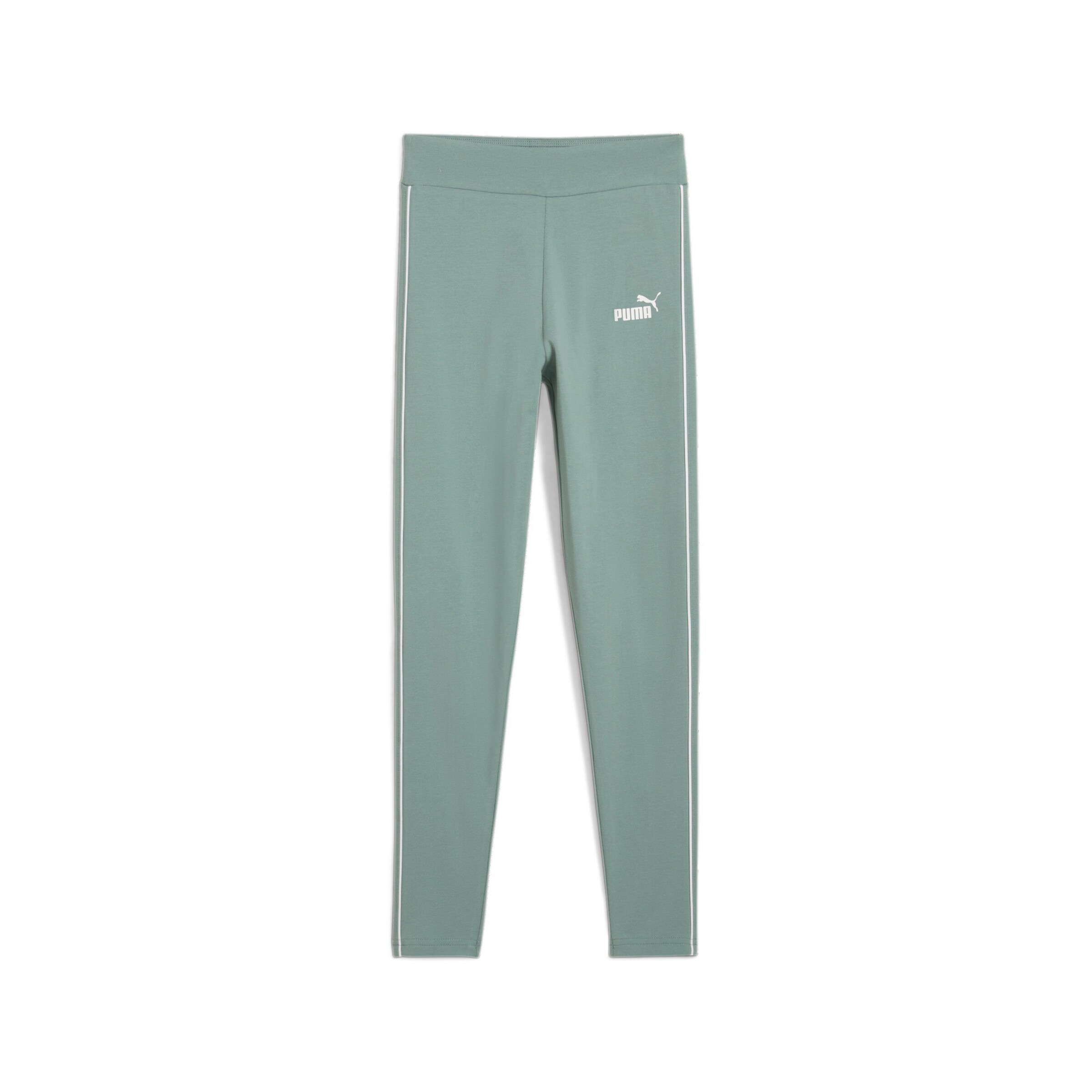 PUMA Skinny Leggings in Green: front