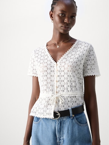 Morgan Blouse 'DATE' in White