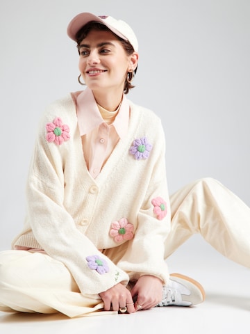 OH APRIL - Casaco de malha 'Harriet' em branco: frente