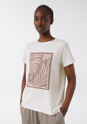 COMMA T-Shirt in Weiß: Vorderseite