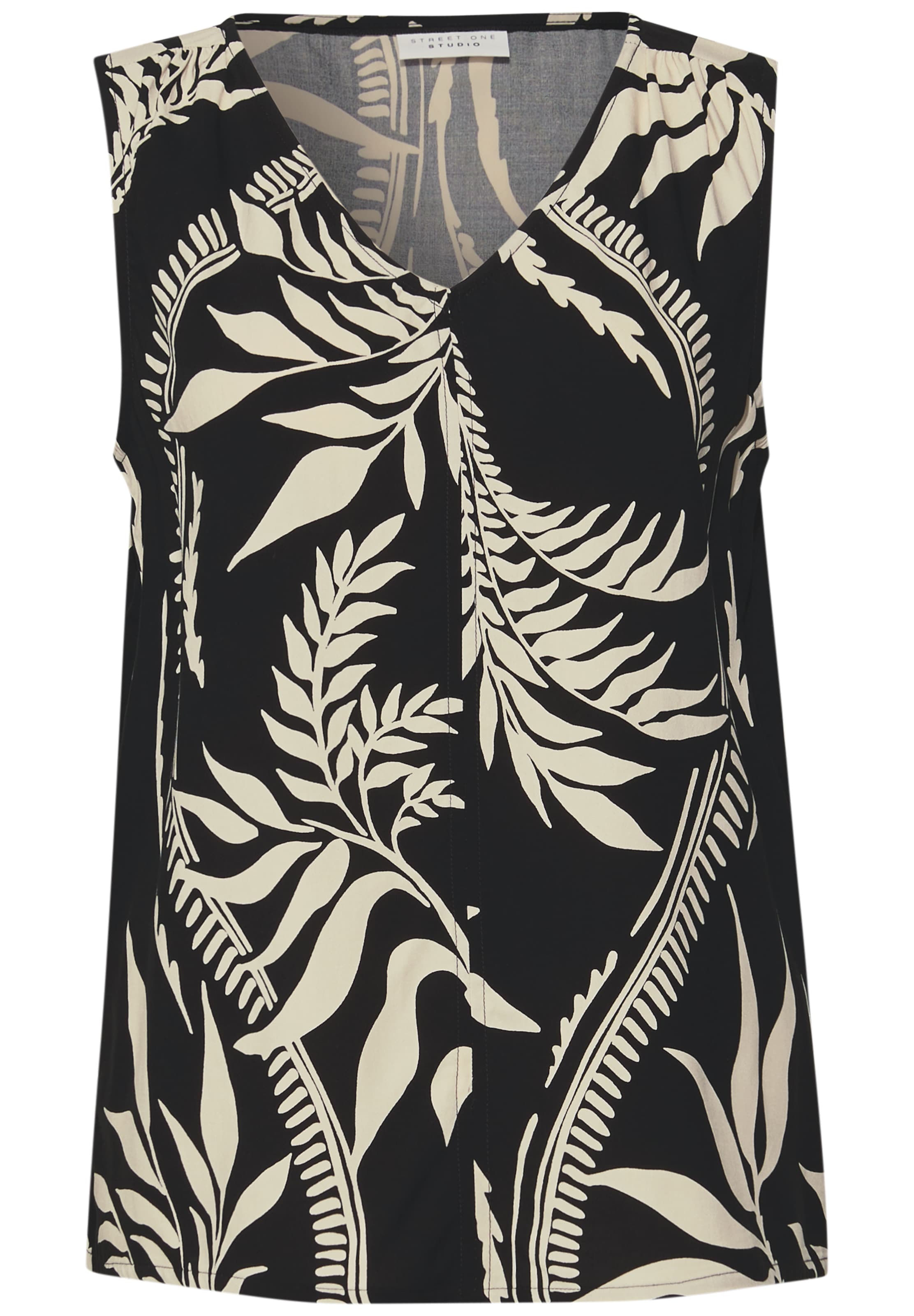 Street One Studio Blouse in Black: front