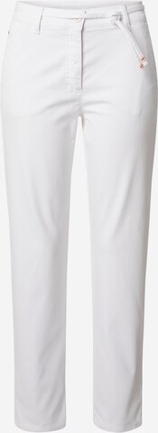 GERRY WEBER Regular Chino Pants in White: front