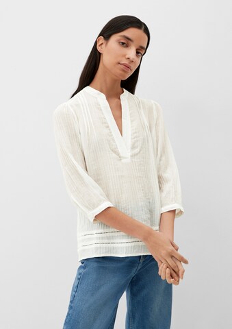 s.Oliver - Blusa em branco: frente