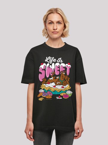 F4NT4STIC Shirt 'Life Is Sweet' in Black: front