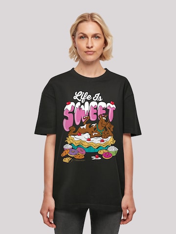 T-shirt 'Life Is Sweet' F4NT4STIC en noir : devant