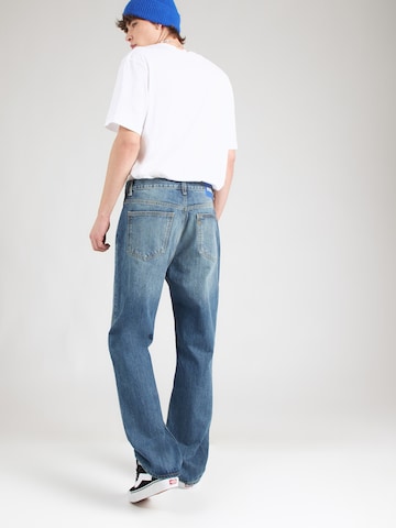 HUGO Loosefit Jeans 'Nate' in Blau
