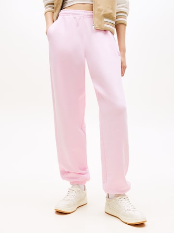Tommy Jeans - Tapered Pantalón en rosa: frente