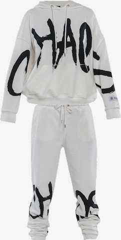 Tom Barron Sports Suit 'CHAOS' in White: front