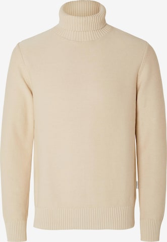 SELECTED HOMME Sweater 'AXEL' in Beige: front