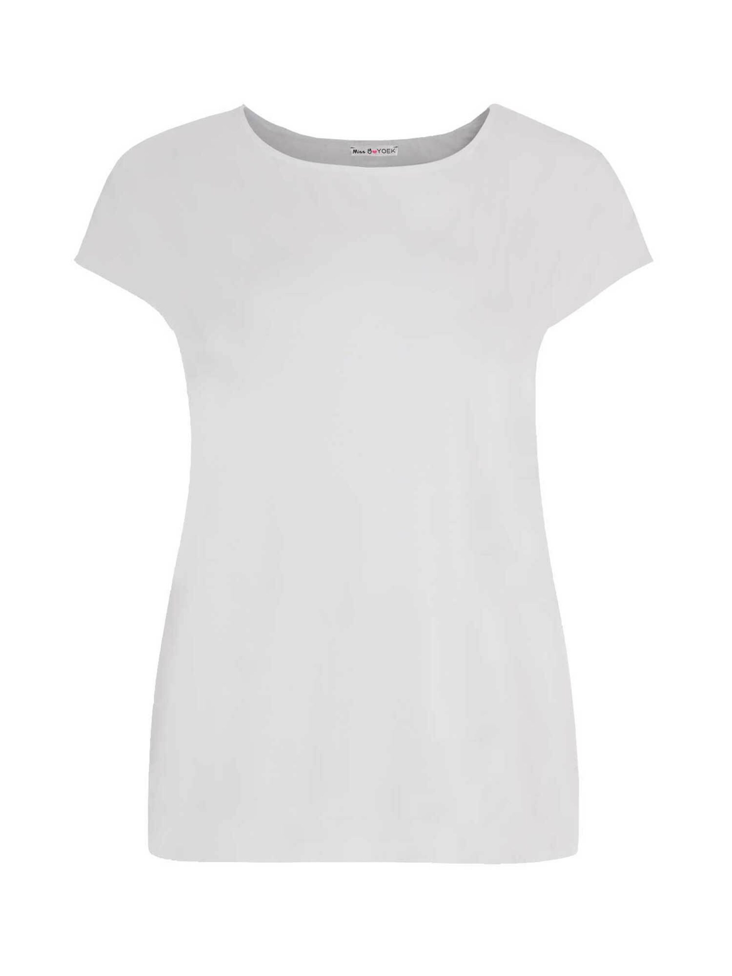 YOEK Shirt 'COTTON' in White: front