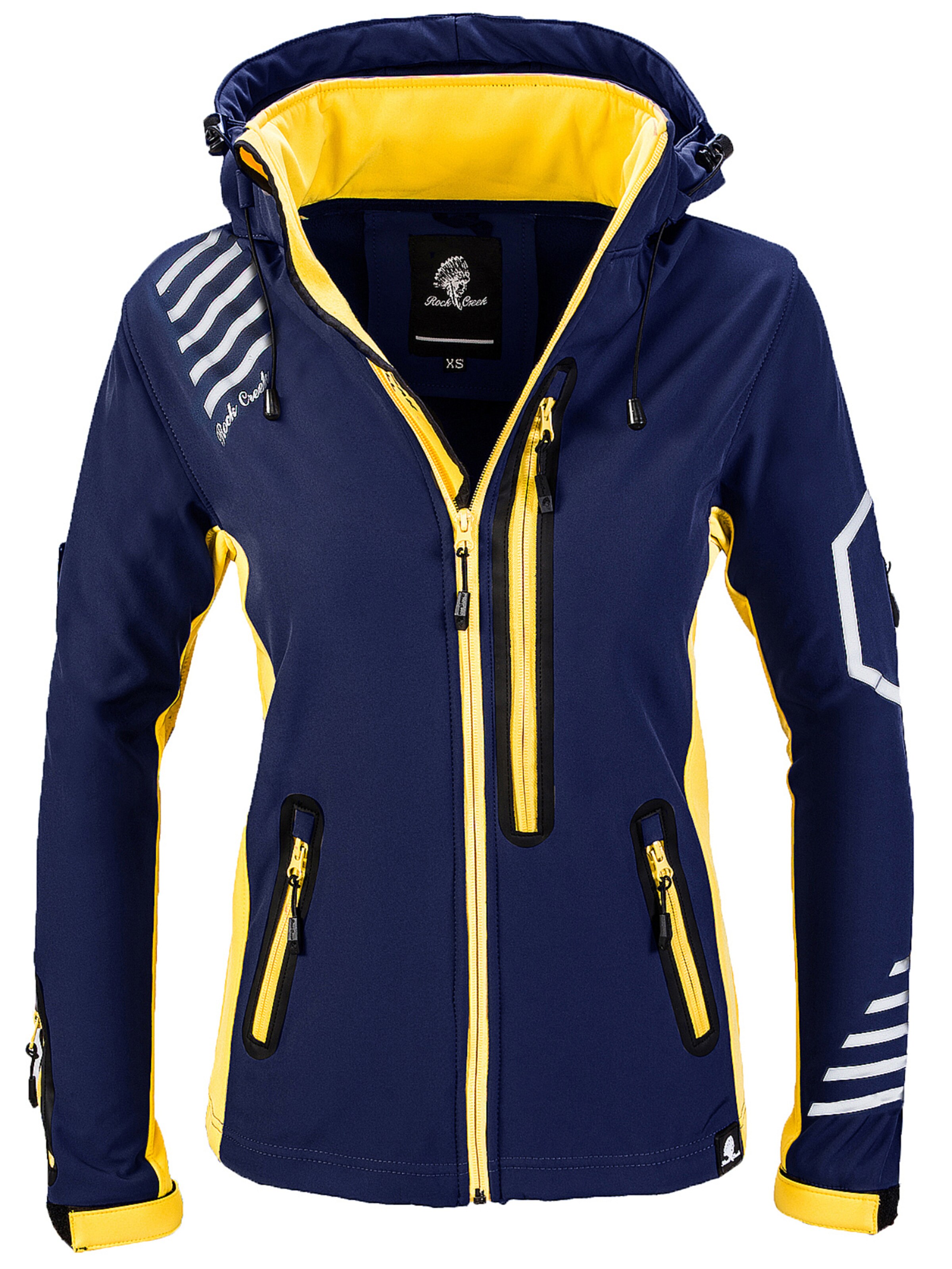 Rock Creek Outdoorjacke in Blau: Vorderseite