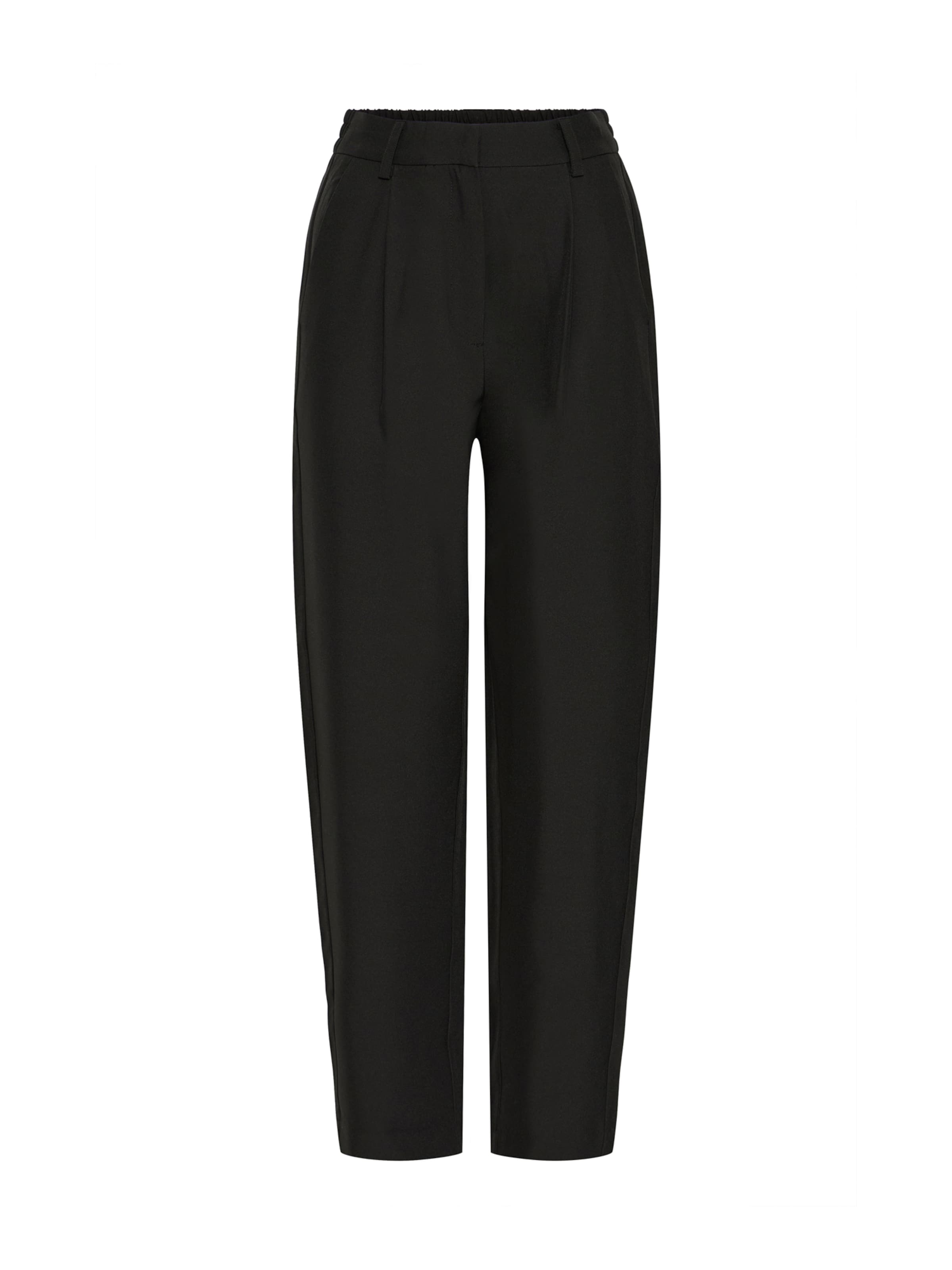 ICHI regular Bukser med fals 'IHFAVA' i sort: forside