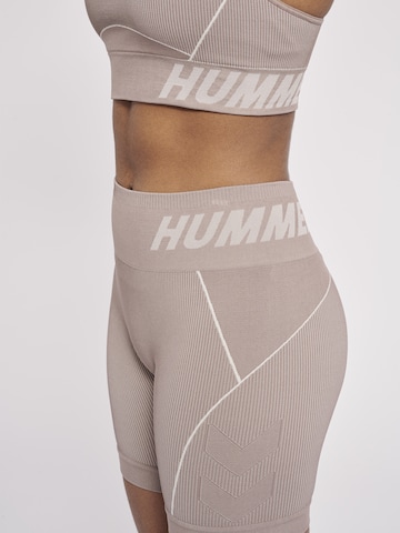 Hummel - Skinny Calças de desporto 'Christel' em cinzento