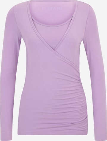 CURARE Yogawear - Camiseta funcional 'Flow' en lila: frente