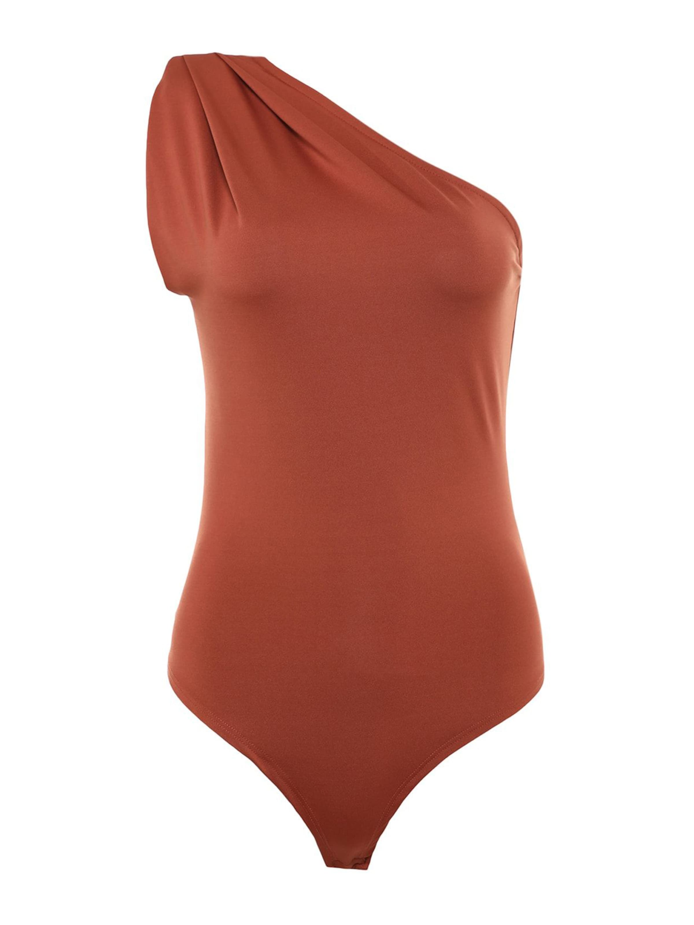 Trendyol Shirt bodysuit in Red: front