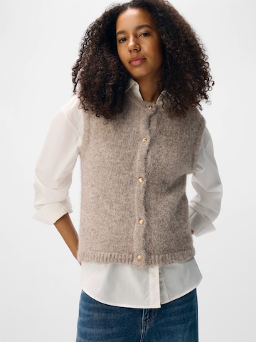 OBJECT Vest 'OBJSAGGIA' in Beige