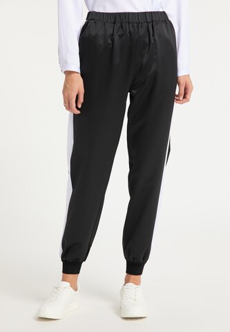 Loosefit Pantalon RISA en noir : devant