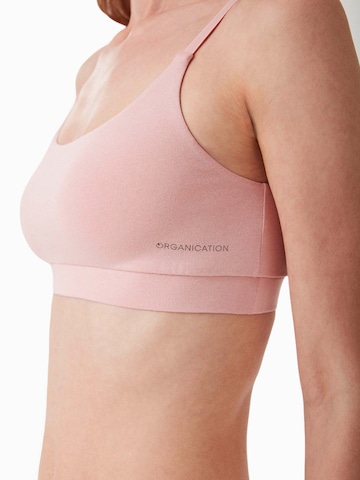 Organication Bralette Bra in Pink
