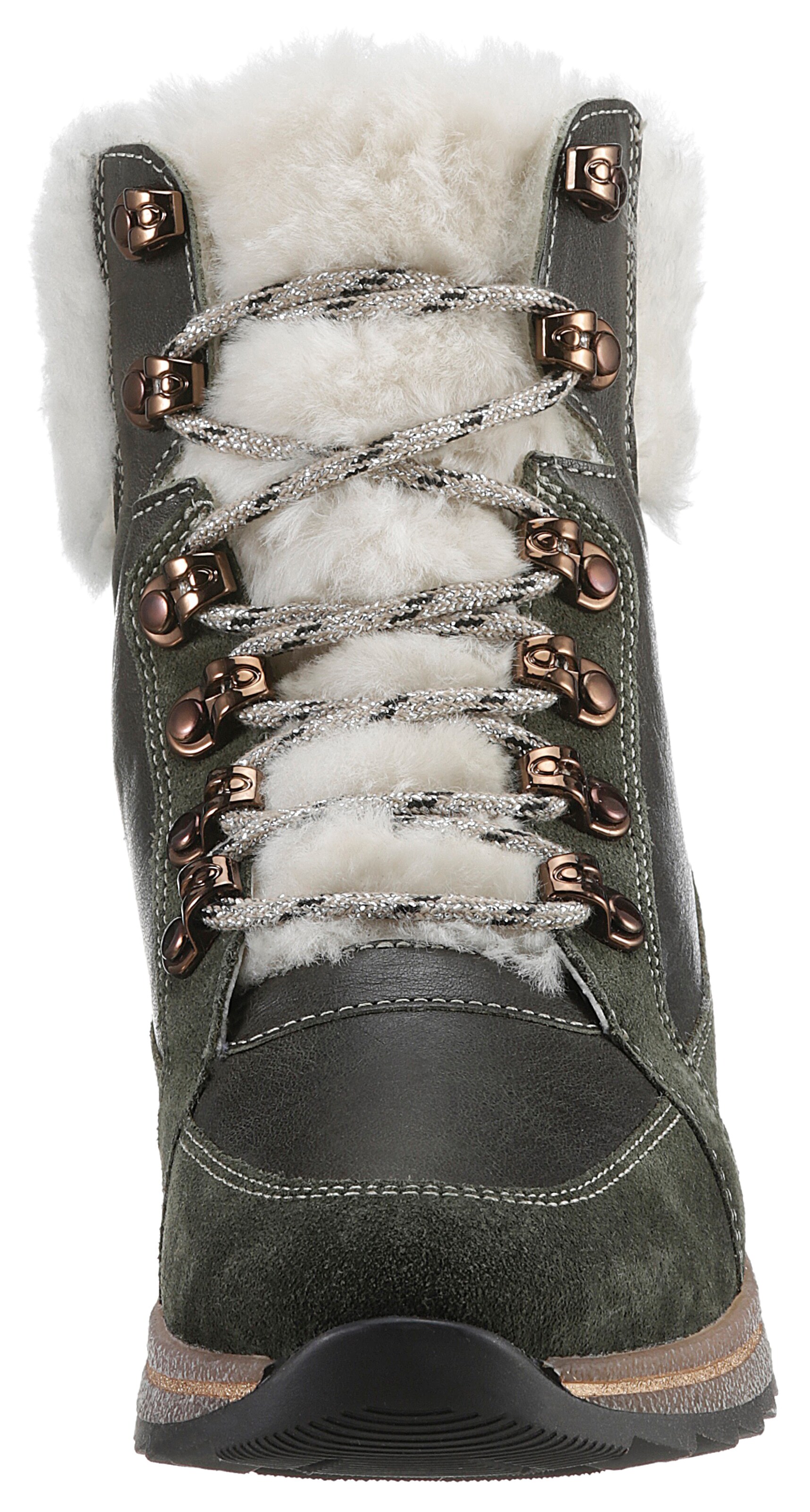 Stivaletto stringato di ARA in verde