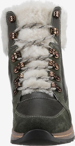 ARA Lace-Up Ankle Boots in Green