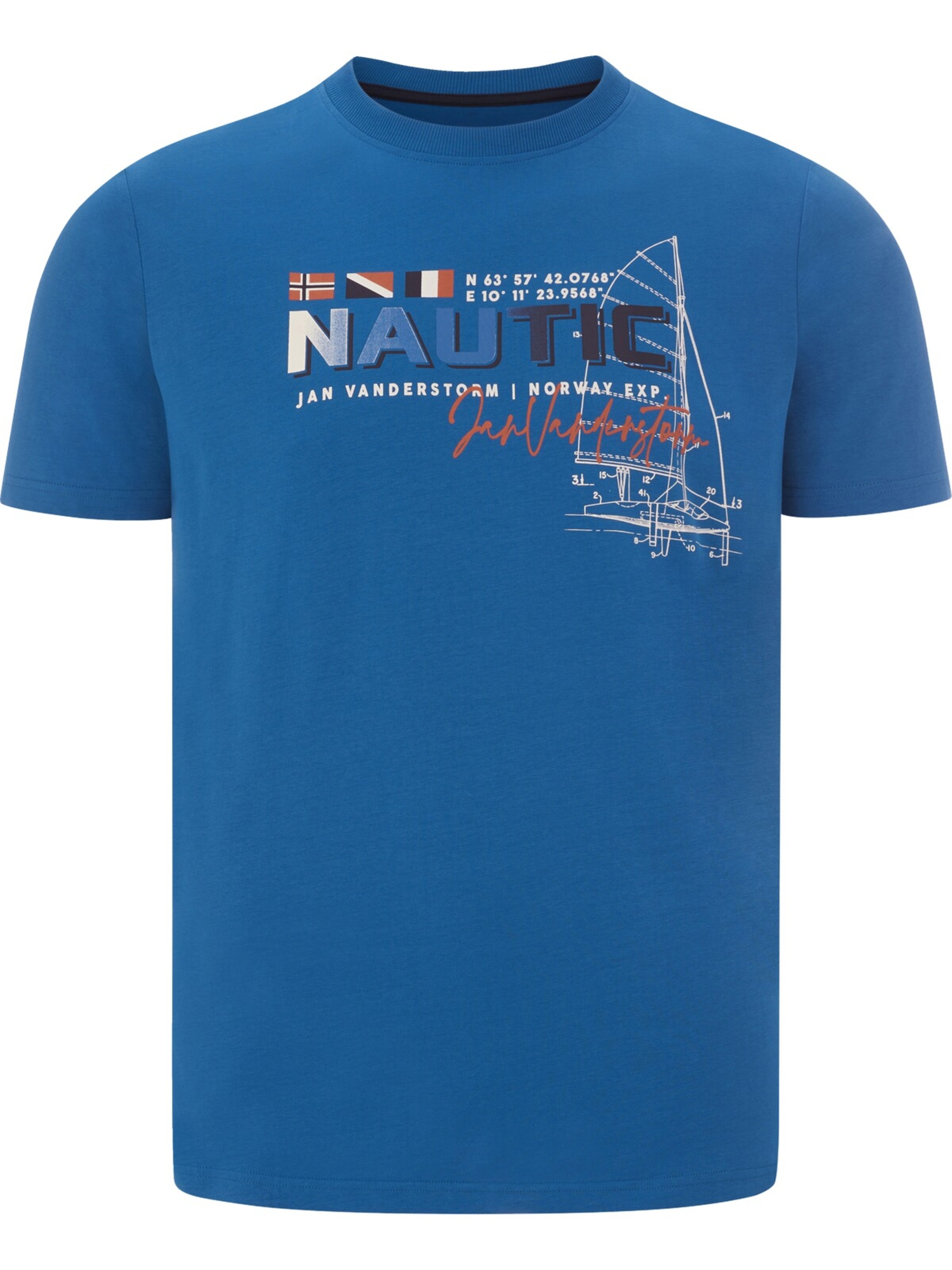 Jan Vanderstorm Shirt 'Svenhelm' in Blue: front