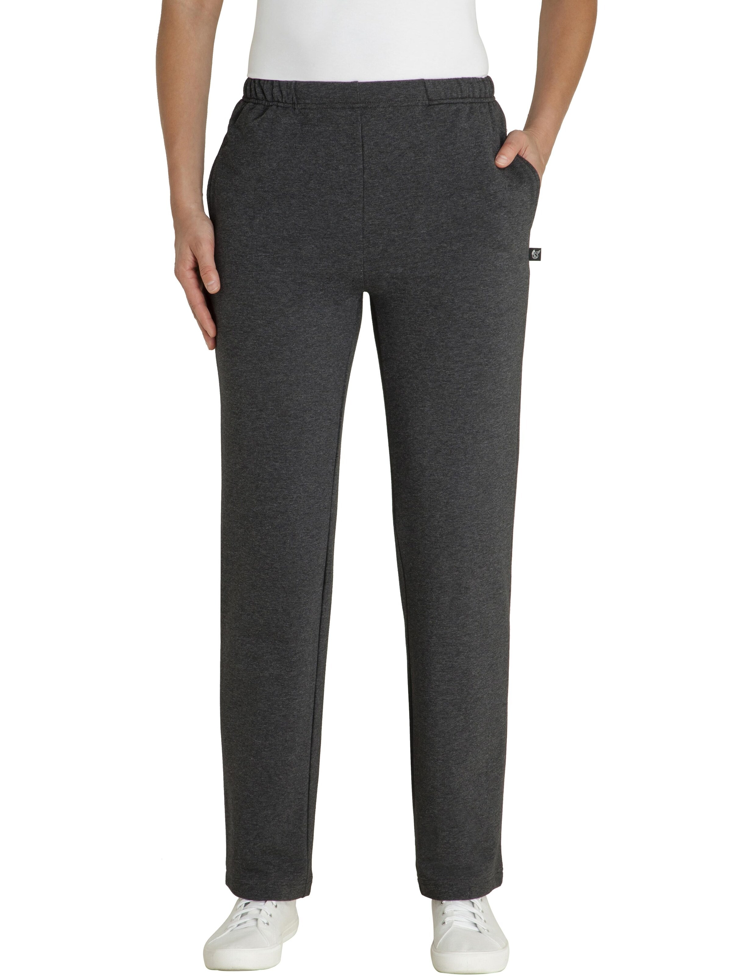 HAJO Regular Pants 'Sweathose' in Grey: front
