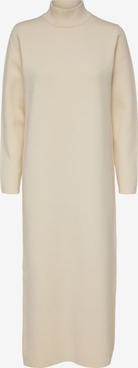 Selected Femme Tall Robes en maille 'MERLA' en crème, Vue avec produit