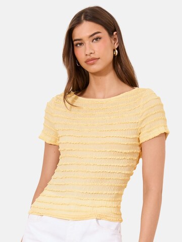 T-shirt Lipsy en jaune : devant