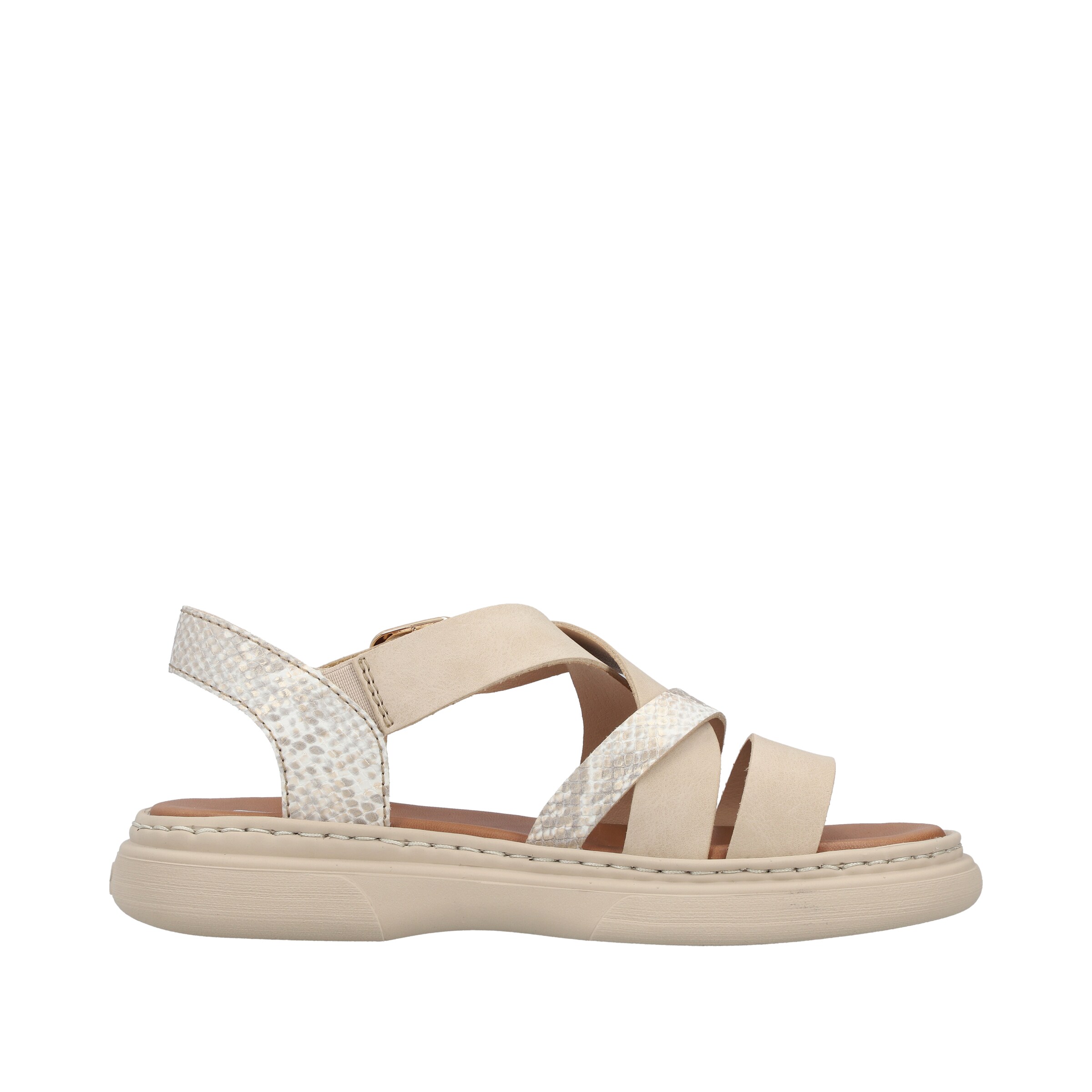 Rieker Strap Sandals in Beige