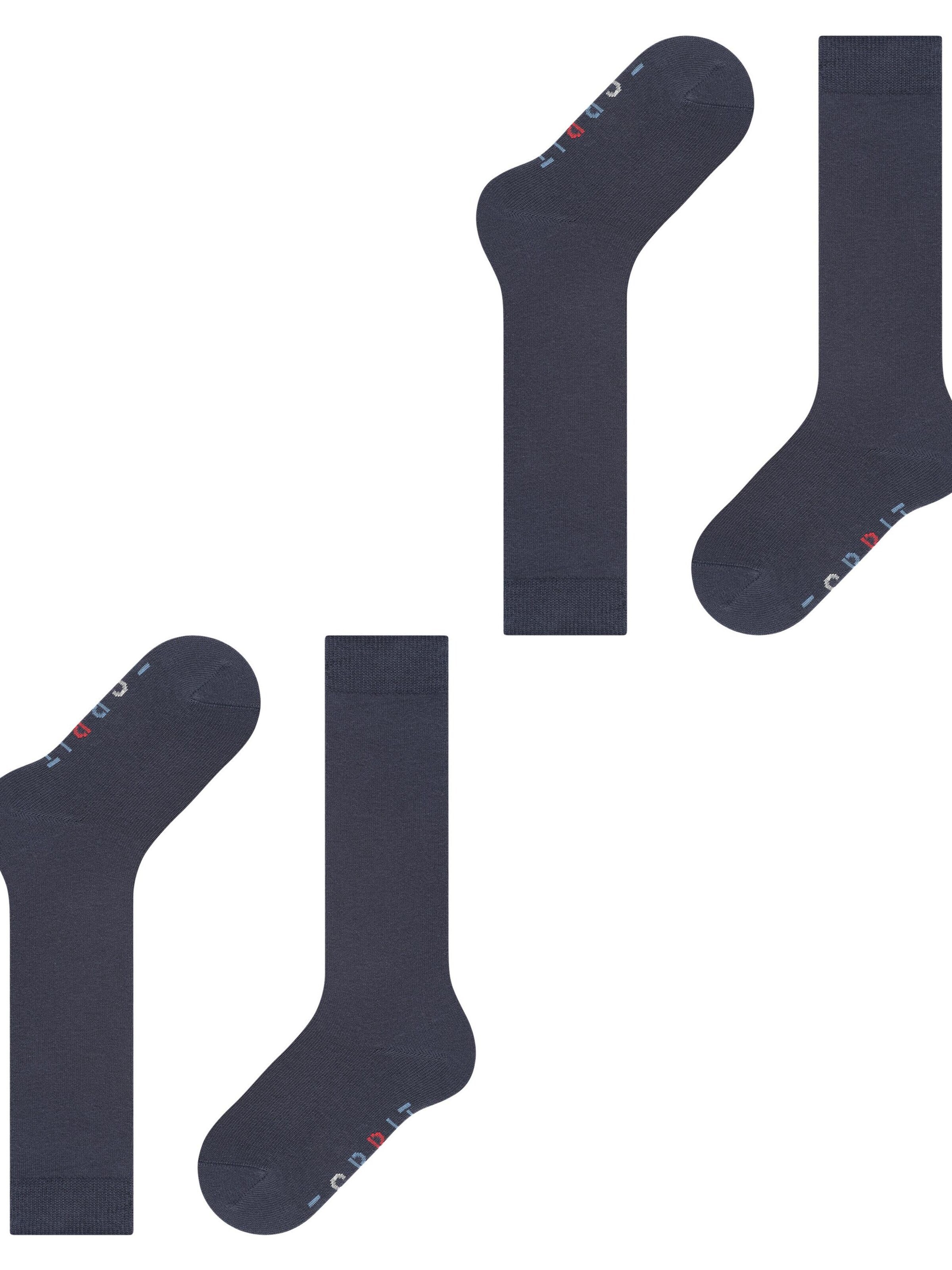 ESPRIT Socks 'Foot Logo 2-Pack' in Blue: front