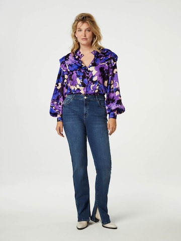 Fabienne Chapot Flared Jeans 'Eva' in Blauw