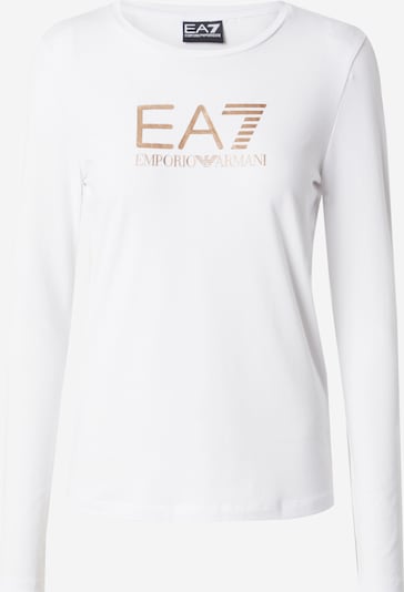 EA7 Emporio Armani Shirt in Gold / White, Item view