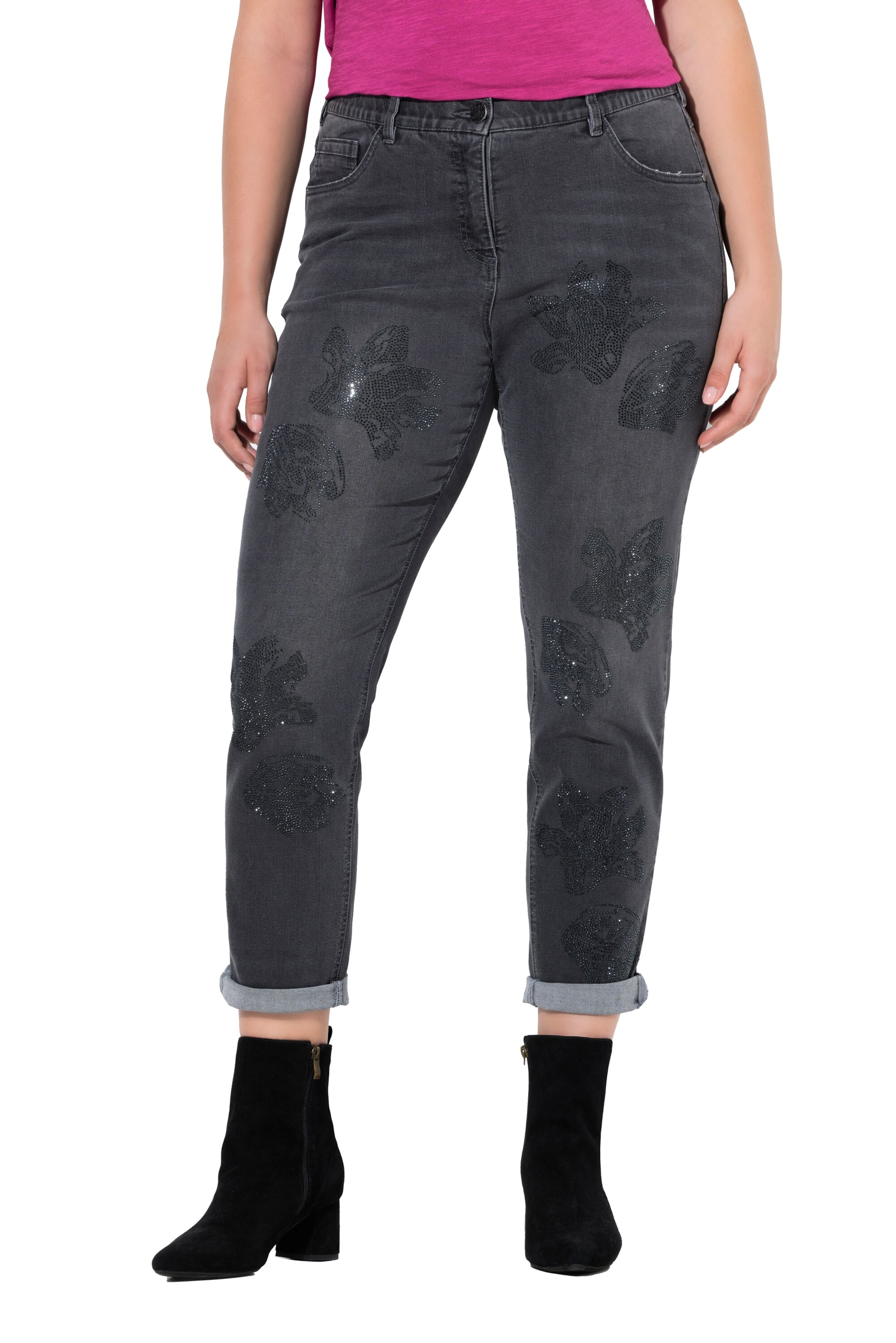 Regular Jean Ulla Popken en gris : devant