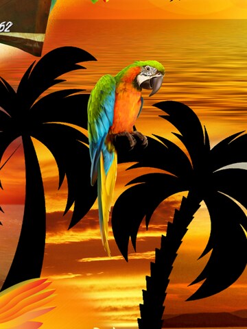 Hawaiihemdshop.de Regular fit Button Up Shirt 'Sunshine Parrots' in Orange