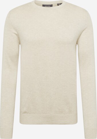 JACK & JONES Sweater 'Emil' in Beige: front