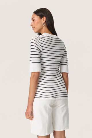 Pull-over 'SLSpina' SOAKED IN LUXURY en blanc