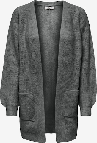 JDY Knit Cardigan 'INGEBORG' in Grey: front