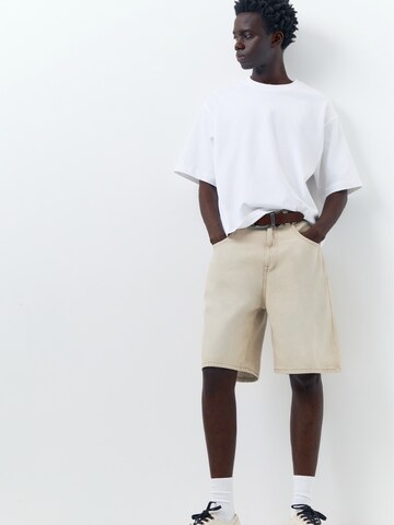 Pull&Bear Baggy Jeans in Beige