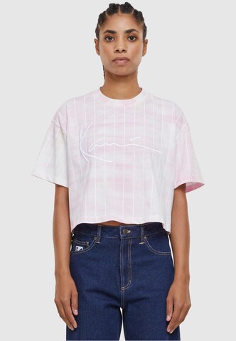 Karl Kani T-shirt i rosa: framsida