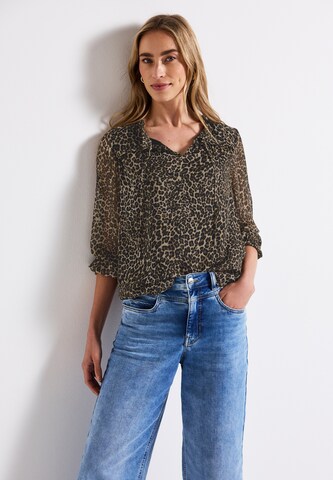 STREET ONE Bluse in Schwarz: Vorderseite