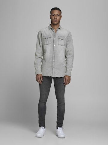 JACK & JONES Regular fit Overhemd 'Sheridan' in Grijs