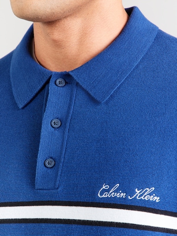 Calvin Klein Jeans Regular Pullover in Blau