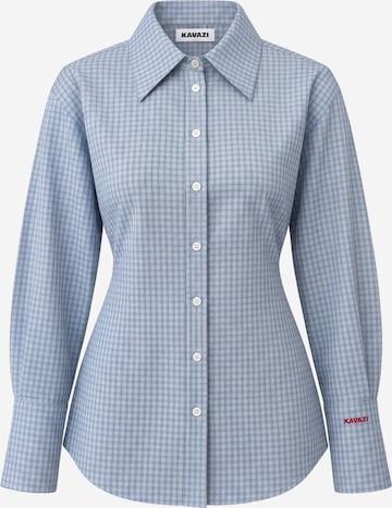 KAVAZI Blouse in Blue: front