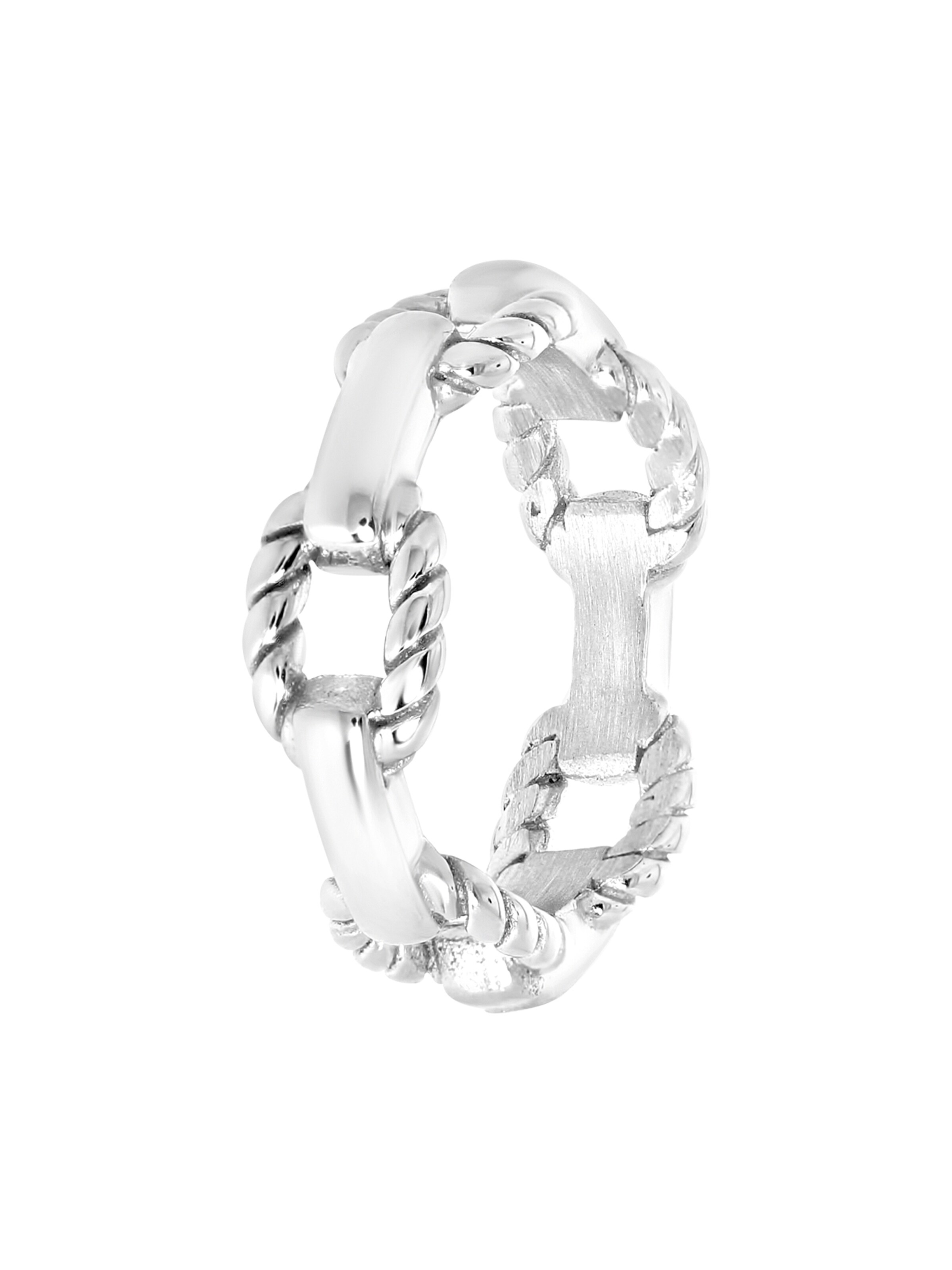Lucardi Ring in Silver: front